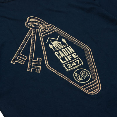 CABIN LIFE TEE NVY