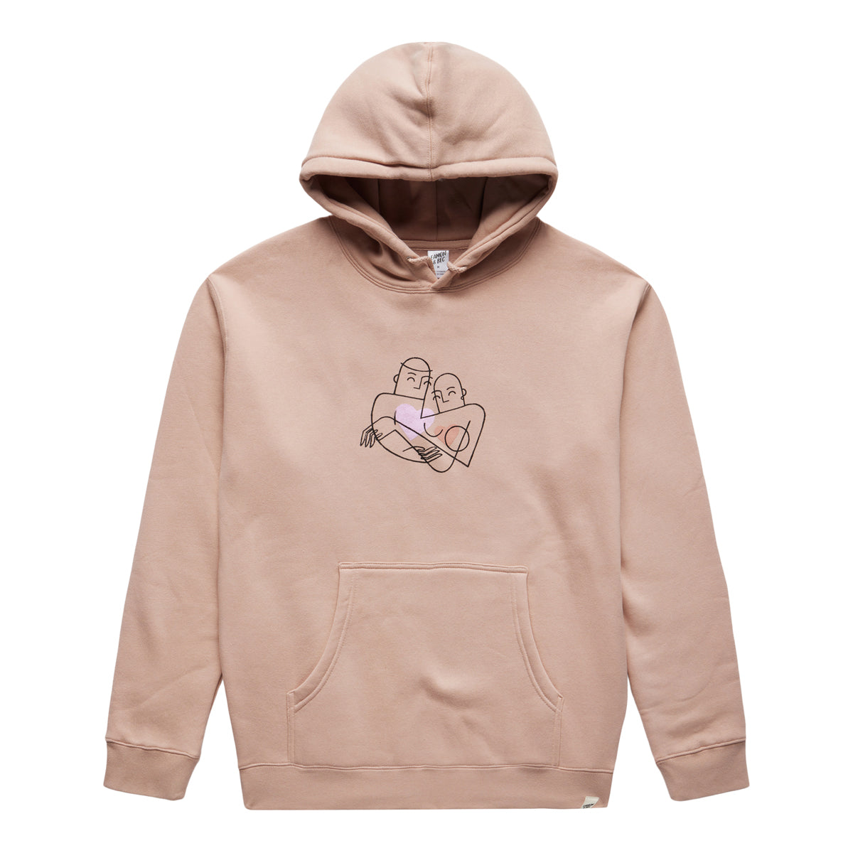 BCA AWARENESS HOODIE DUSTY PINK