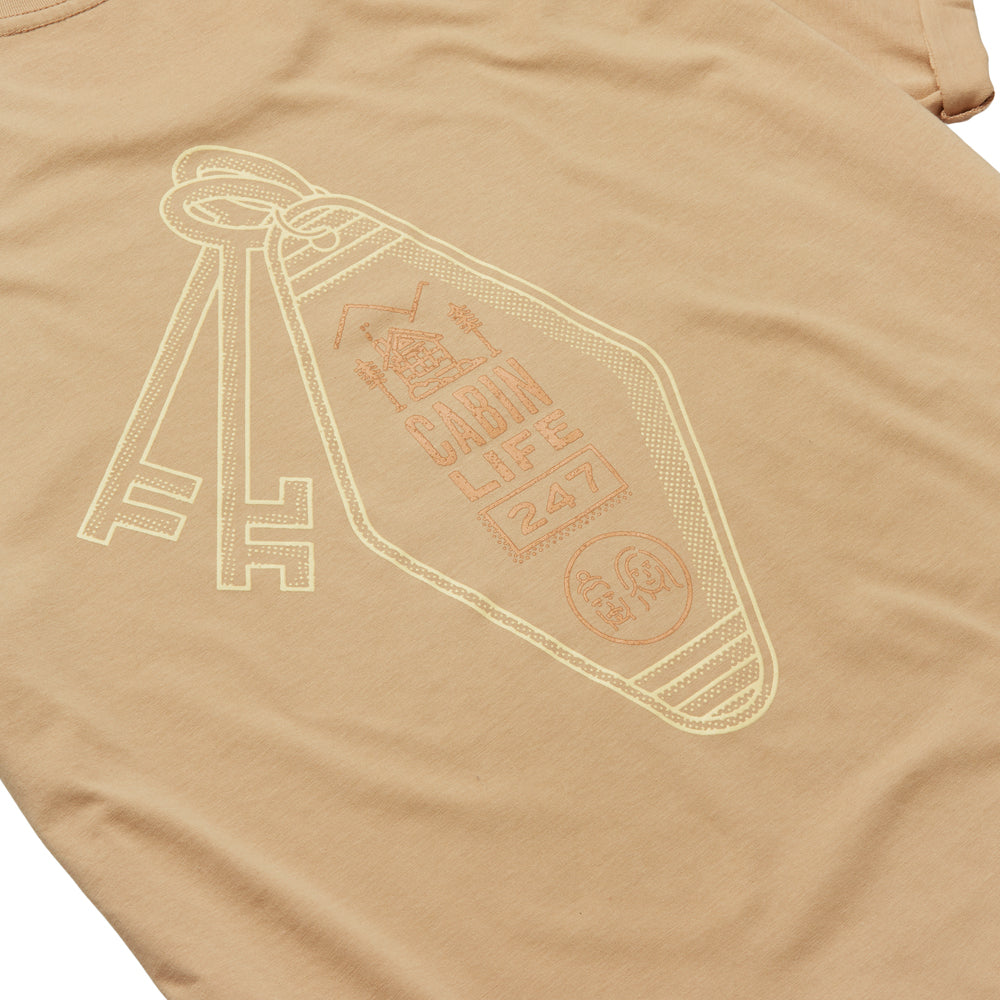 CABIN LIFE TEE TAN