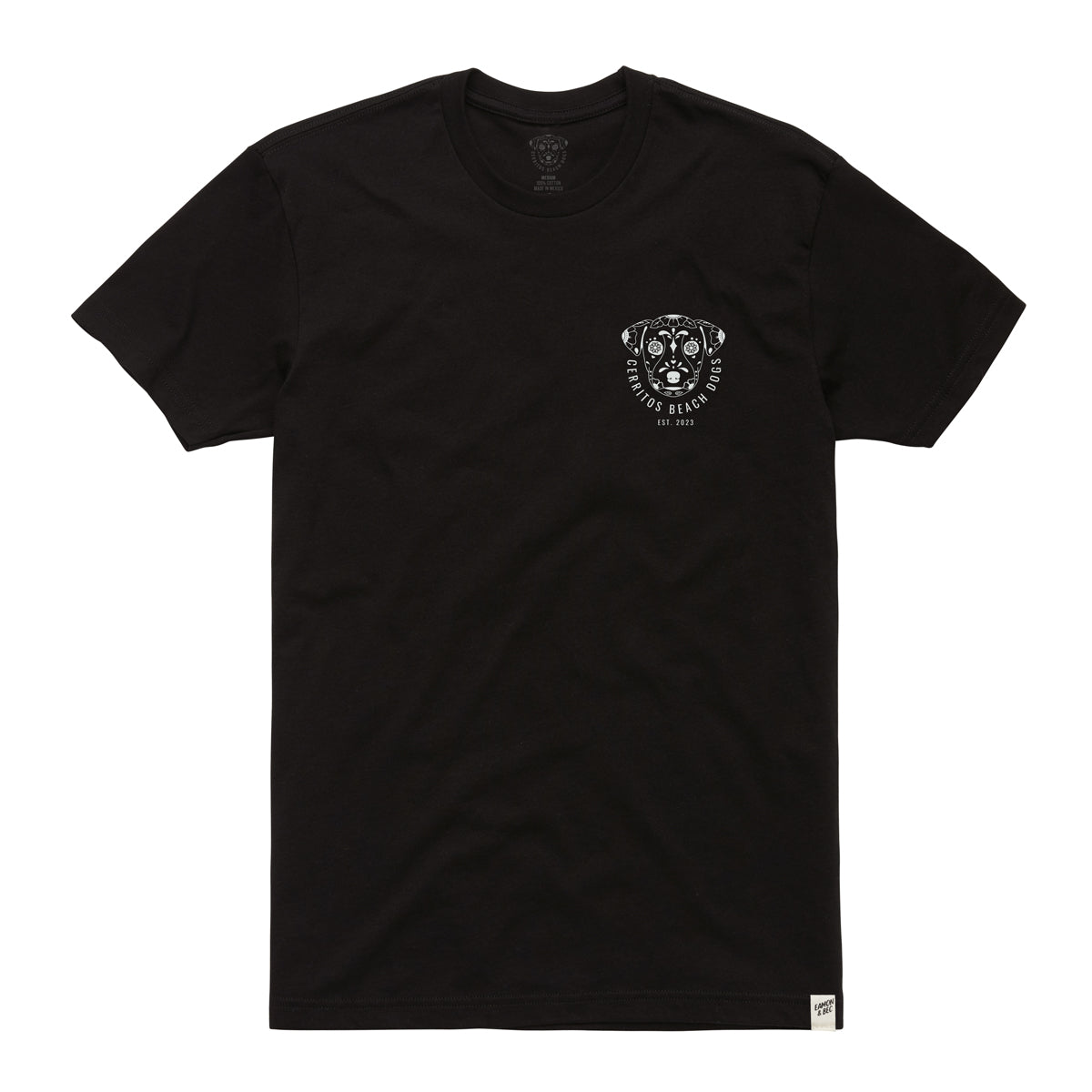 CERRITOS BEACH DOGS TEE - BLK