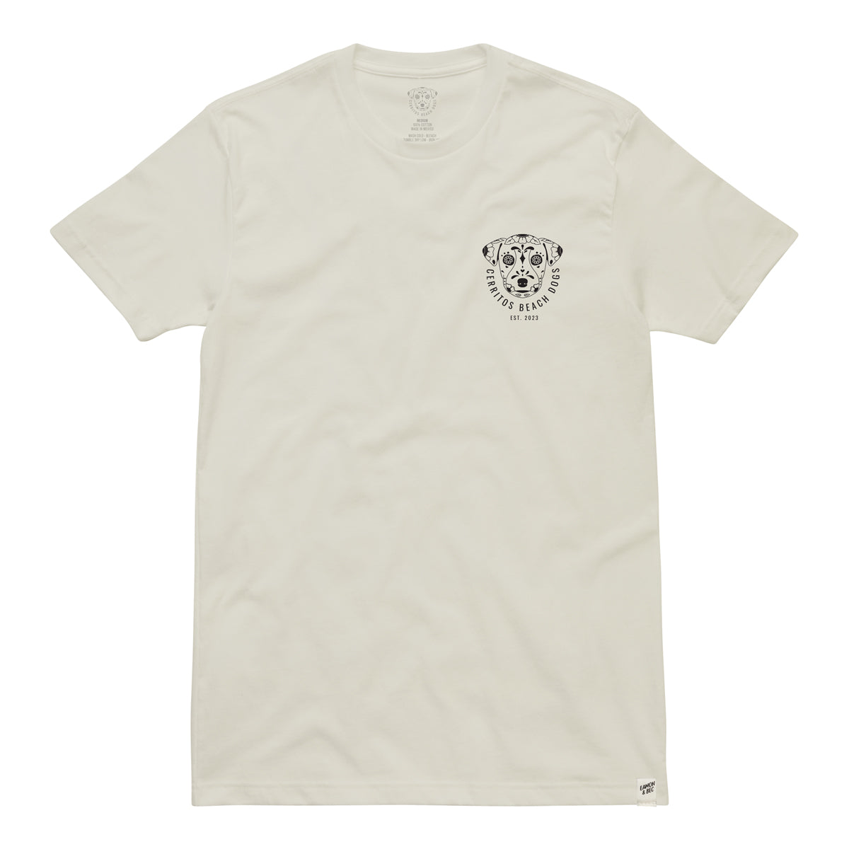 CERRITOS BEACH DOGS TEE - NATURAL