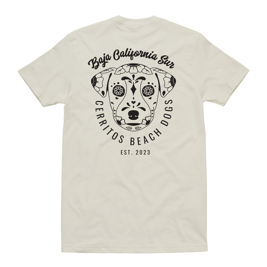 CERRITOS BEACH DOGS TEE - NATURAL